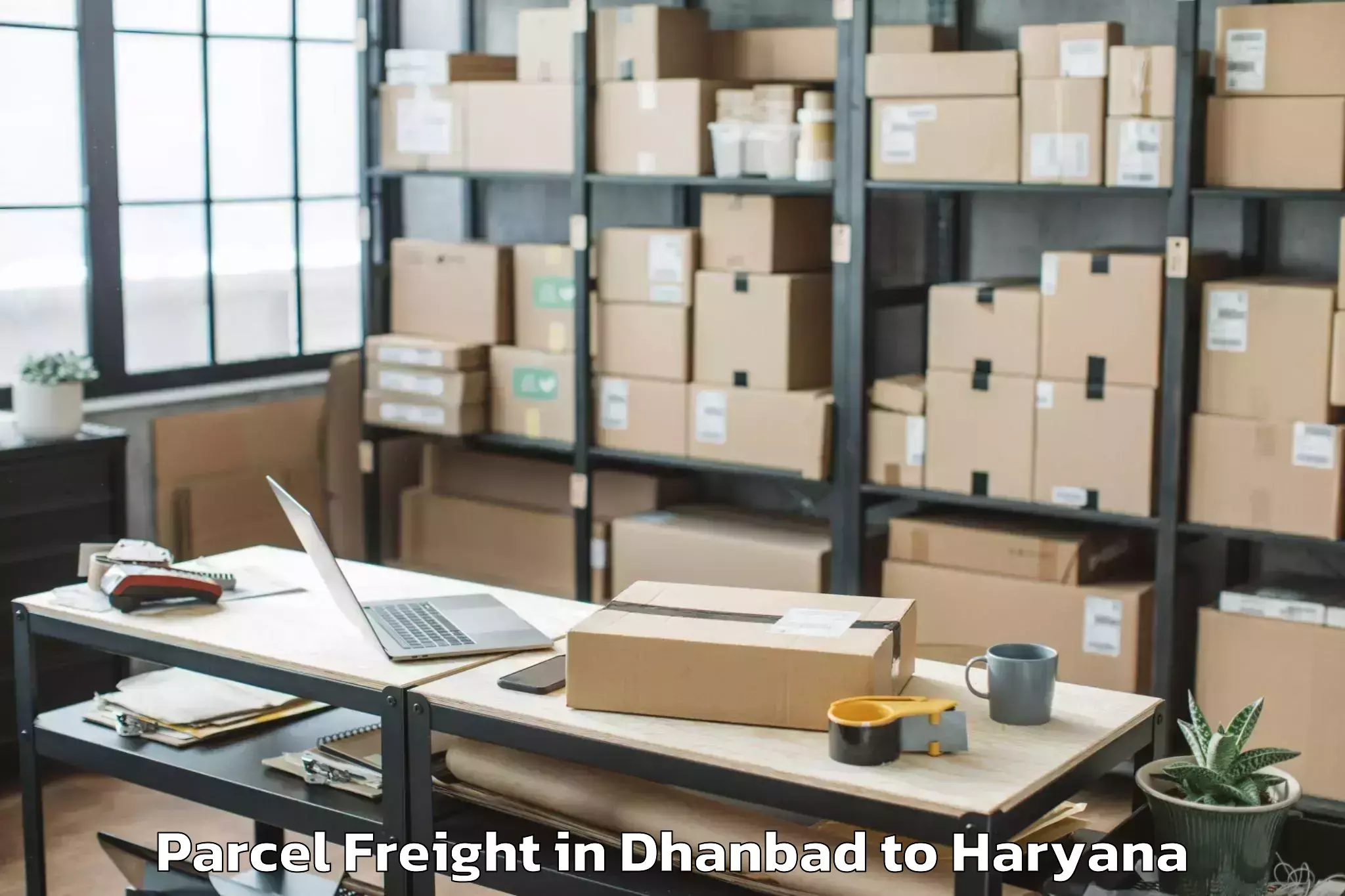 Book Your Dhanbad to Gharaunda Parcel Freight Today